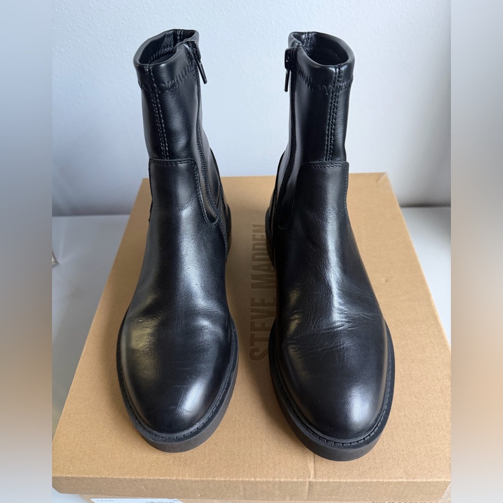 Steve Madden Black Ankle Boots